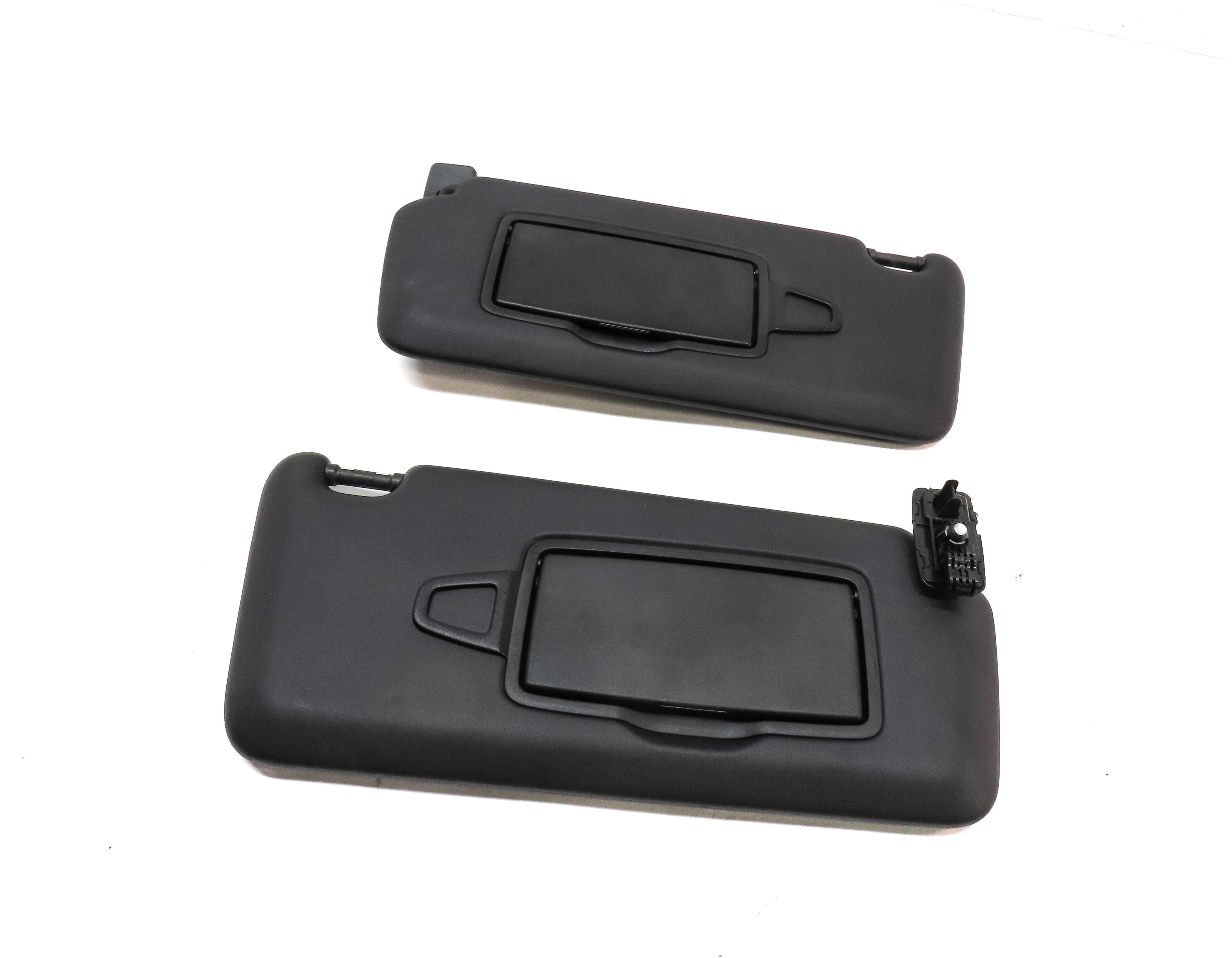 14-20 MERCEDES CLA GLA CLASS (C117 X156) FRONT LEFT & RIGHT SUNVISOR SET (BLACK) — exact item pictured